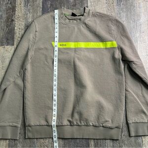 Boss Men’s Tan Sweatshirt with Green Size Large Sweatpants Sold Separately
